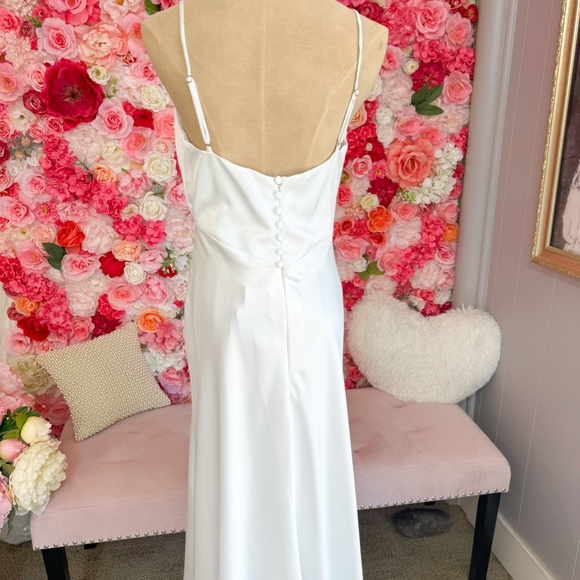 Morilee | White Slip Dress - Picture 3 of 4